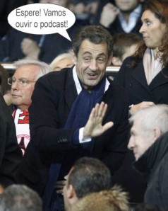 O ex-presidente Nicolas Sarkozy foi ao Parc des Princes acompanhar PSG x Lyon
